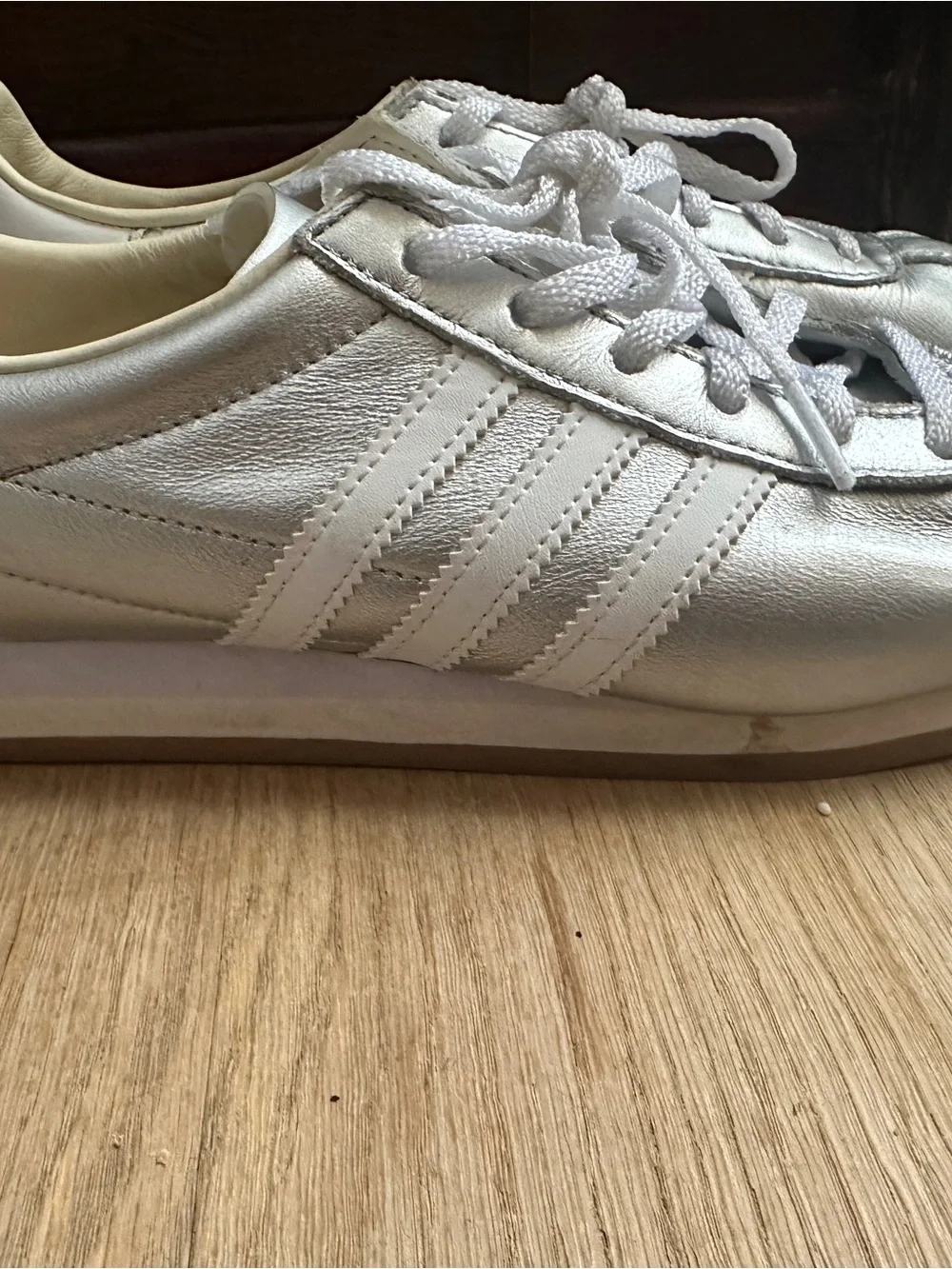 Adidas Country OG 'Silver Metallic' Sneakers - Size 7 (EU 38 2/3) Robot - Picture 9 of 9
